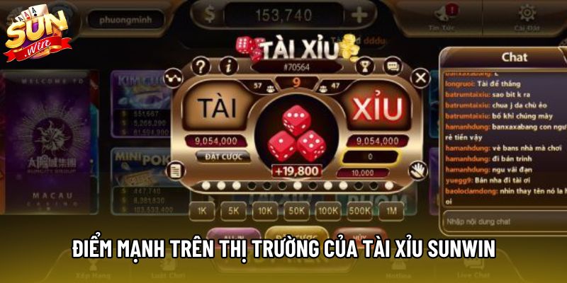 Điểm mạnh trên thị trường của tài xỉu Sunwin