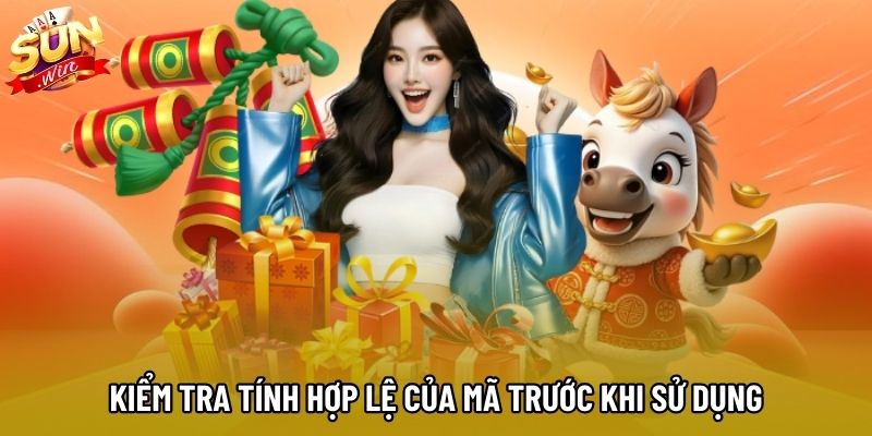 Kiểm tra tính hợp lệ của mã trước khi sử dụng Kiểm tra tính hợp lệ của mã trước khi sử dụng